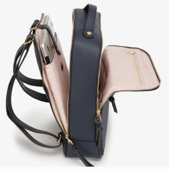 CALPAK Kaya 15 Inch Laptop Backpack Navy - Picture 2 of 8